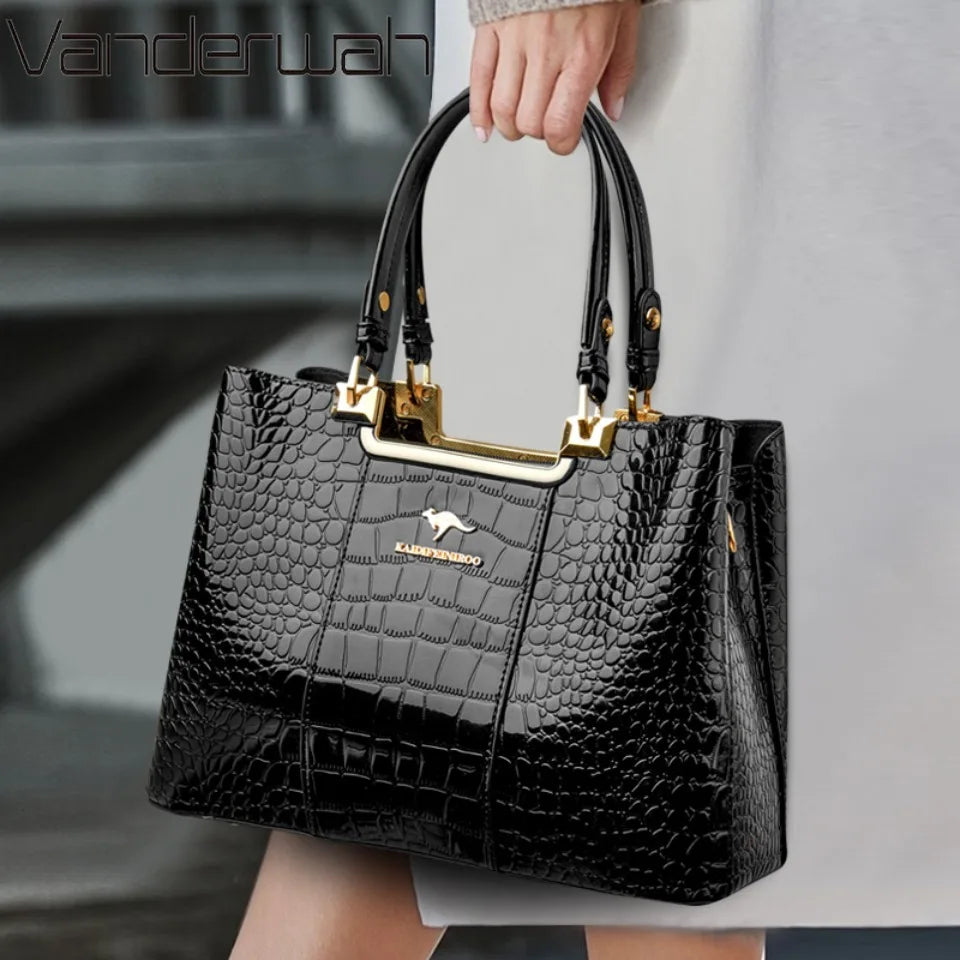 Sac Bandoulière Femme 3 Compartiments Grande Capacité – CLEVI Paris