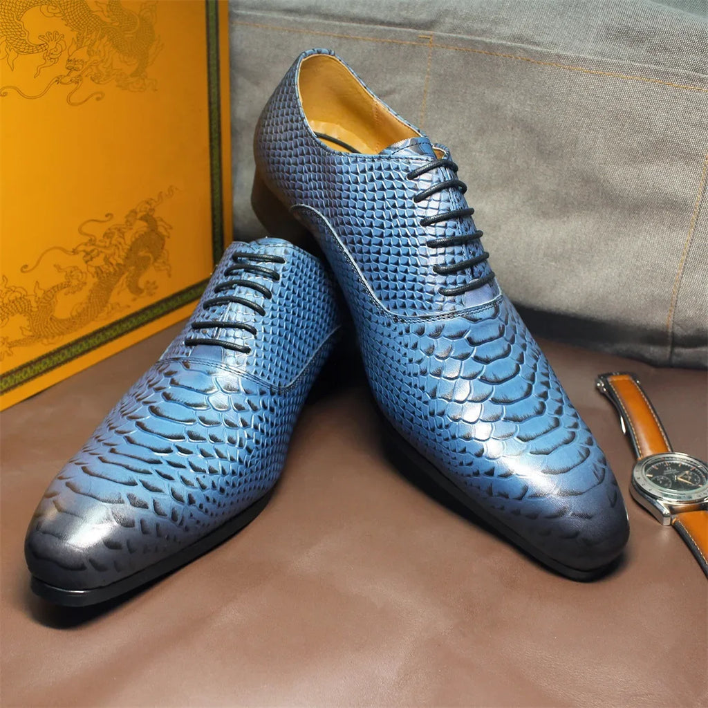 Oxford homme à lacets en cuir véritable – CLEVI Paris