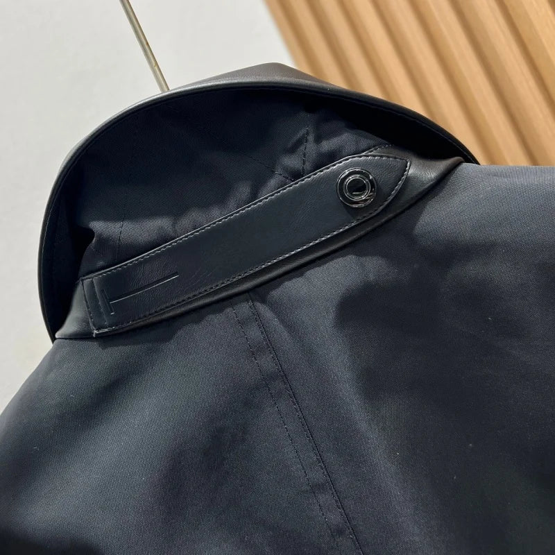 Blouson homme noir à intérieur matelassé – CLEVI Paris