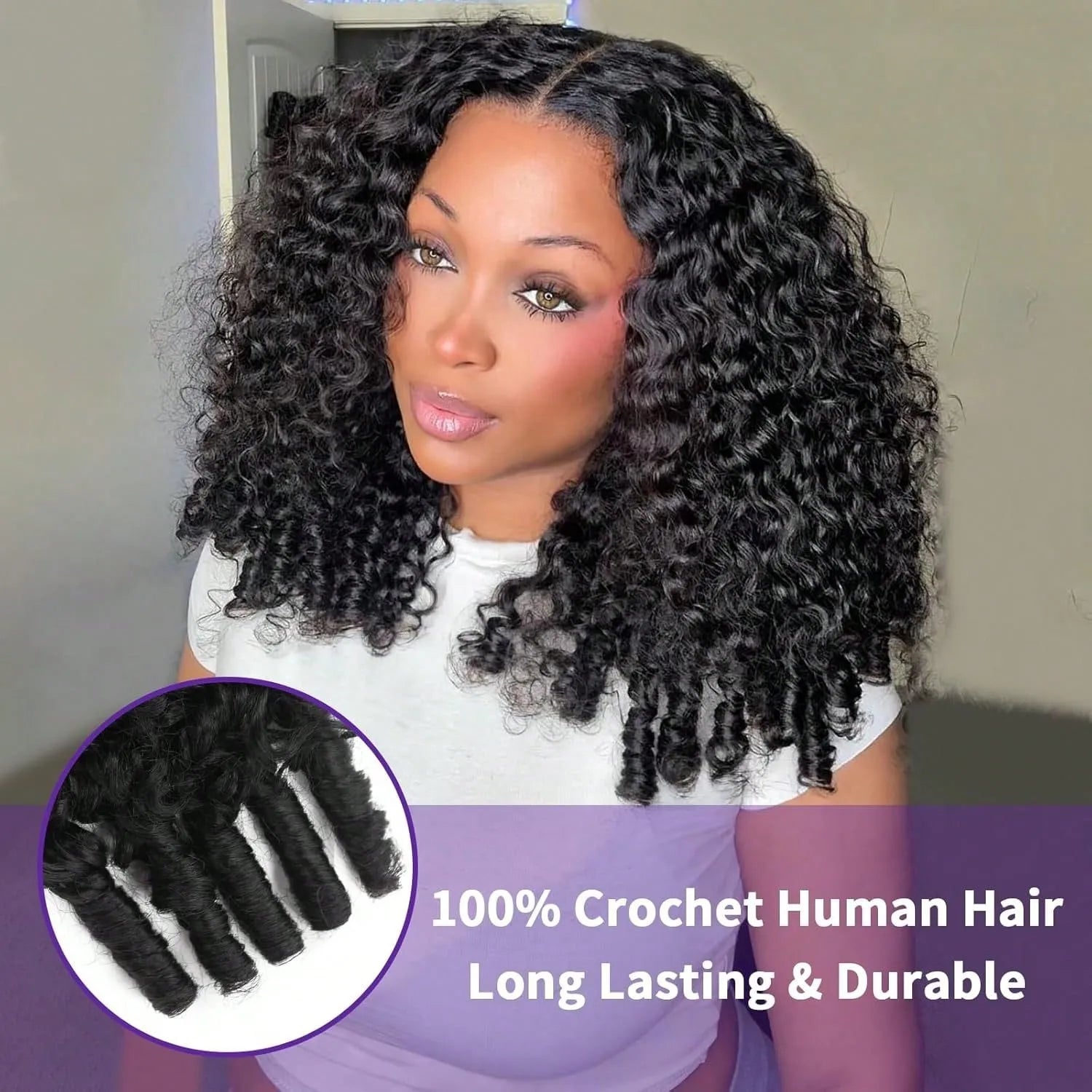 Extensions Cheveux Crochet Bouclées Remy Hair – CLEVI Paris
