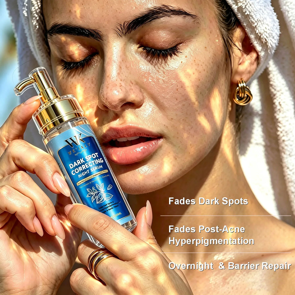 Sérum Nuit Anti-Taches WK'JALY – Éclaircissant, Hydratant & Extraits Africains 150ml – CLEVI Paris