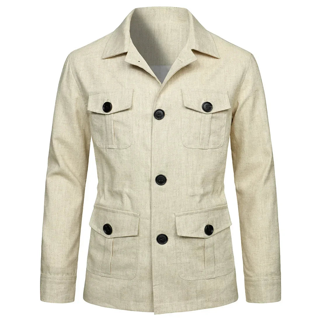 Veste safari homme à poches, style rétro – CLEVI Paris