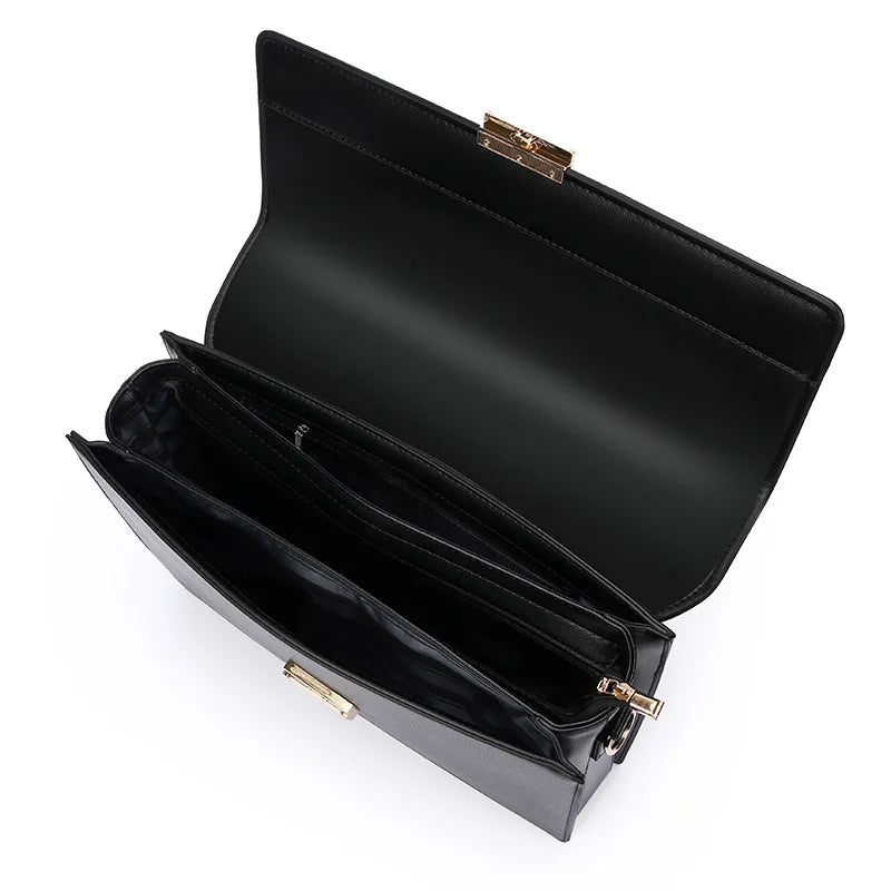 Serviette Homme PU Serrure À Code Grande Capacité Documents 38cm – CLEVI Paris