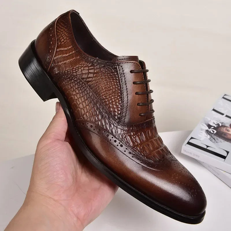 Chaussures Oxford homme en similicuir – CLEVI Paris
