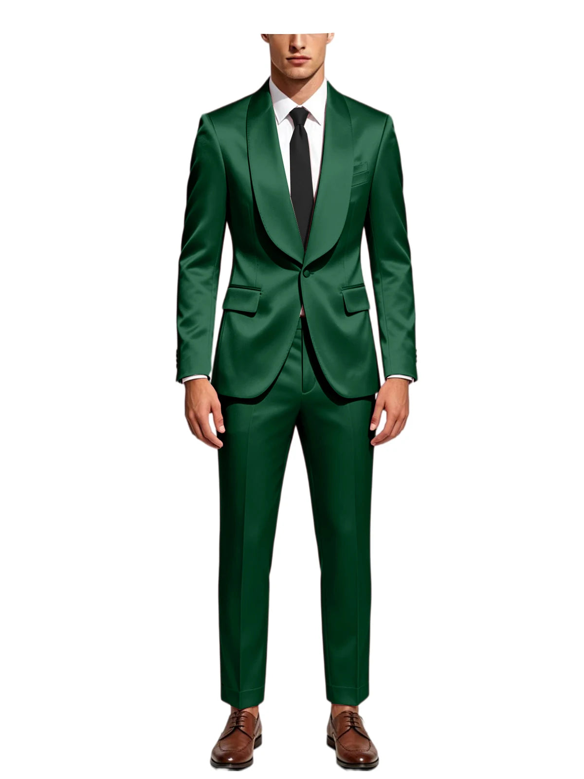 Smoking homme 2 pièces en satin – CLEVI Paris