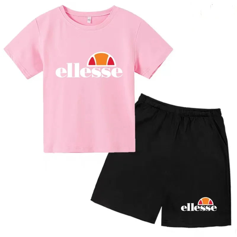 Ensemble enfant imprimé T-shirt et short – CLEVI Paris