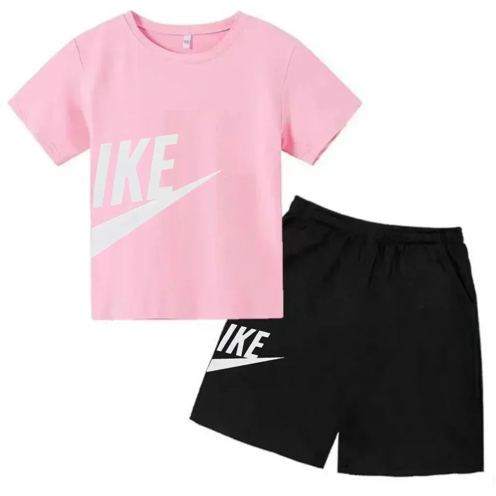 Ensemble enfant T-shirt et short en coton – CLEVI Paris