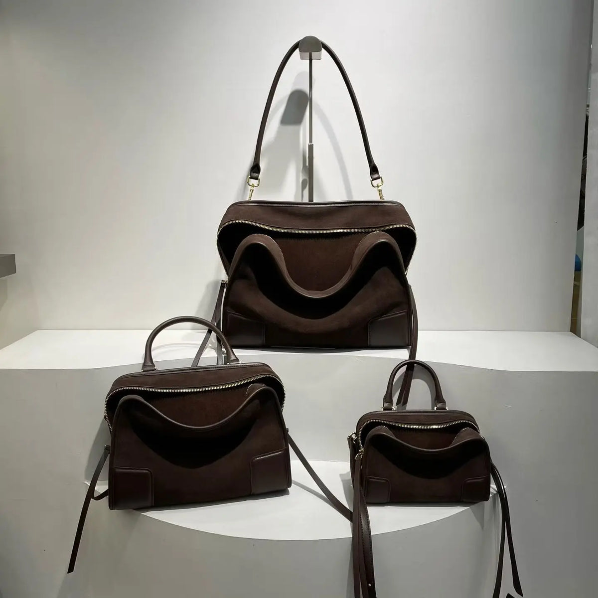 Sac bandoulière femme en cuir, 3 tailles – CLEVI Paris