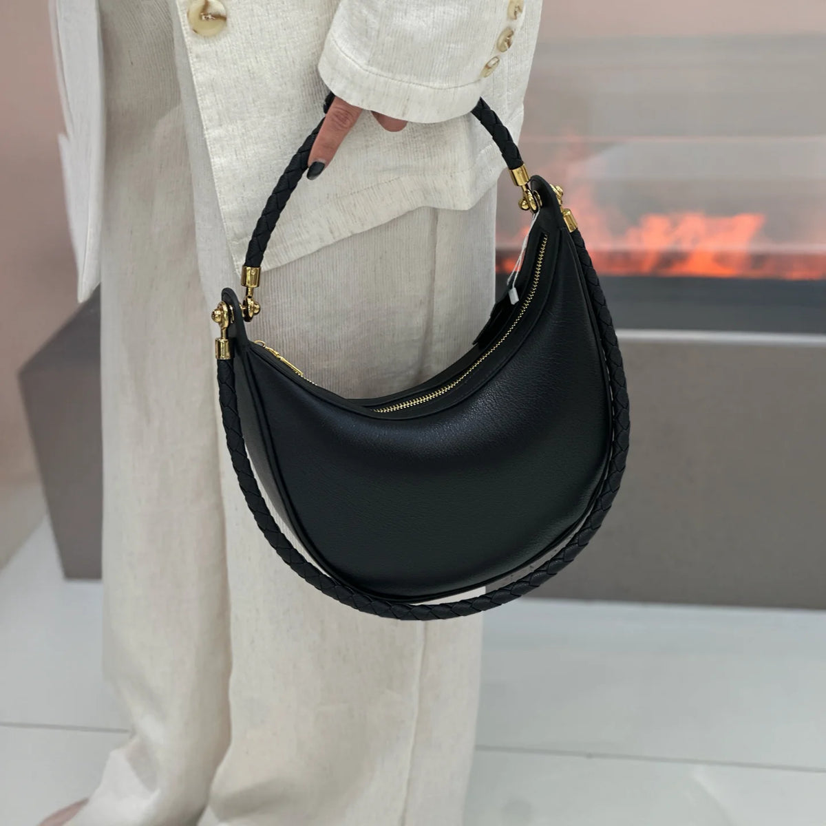 Sac bandoulière femme en cuir Mendy – CLEVI Paris