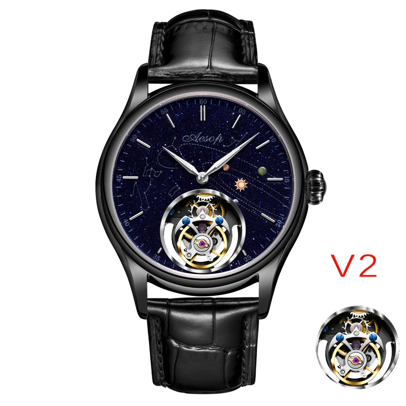Montre AESOP 7049 mécanique squelette – CLEVI Paris