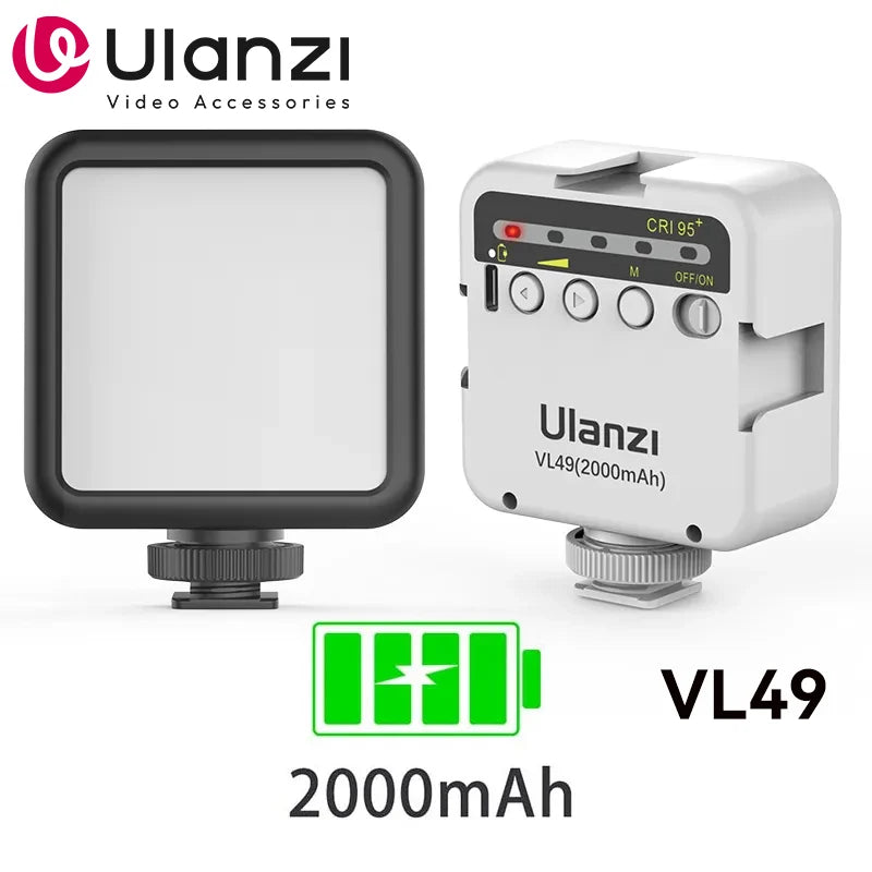Lampe LED Ulanzi VL49 rechargeable 6 W – CLEVI Paris