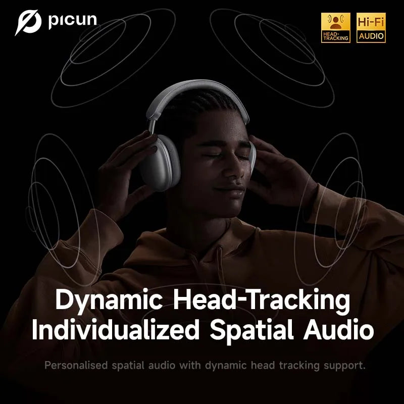 Casque Picun F8 MAX ANC -59dB 180h 3D Audio Bluetooth 6.0 – CLEVI Paris