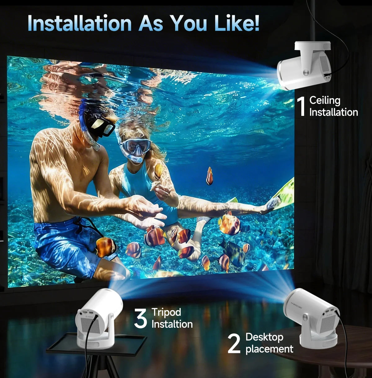 Vidéoprojecteur Magcubic HY320Pro Full HD – CLEVI Paris