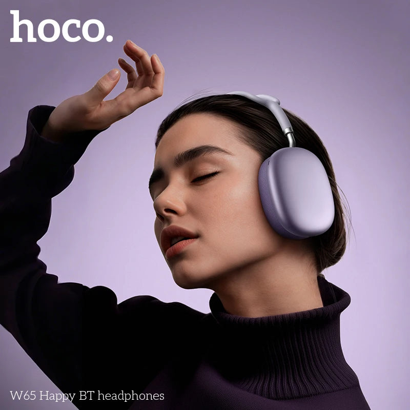 Casque Bluetooth HOCO W65 HiFi 45h Coussinets Tissu – CLEVI Paris