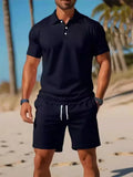 Ensemble homme polo et short en maille – CLEVI Paris