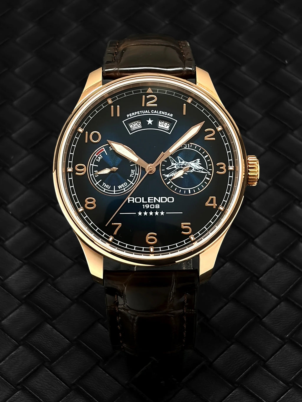 Montre automatique Rolendo 008 en cuir – CLEVI Paris