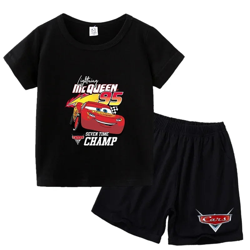 Ensemble enfant Cars T-shirt et short – CLEVI Paris