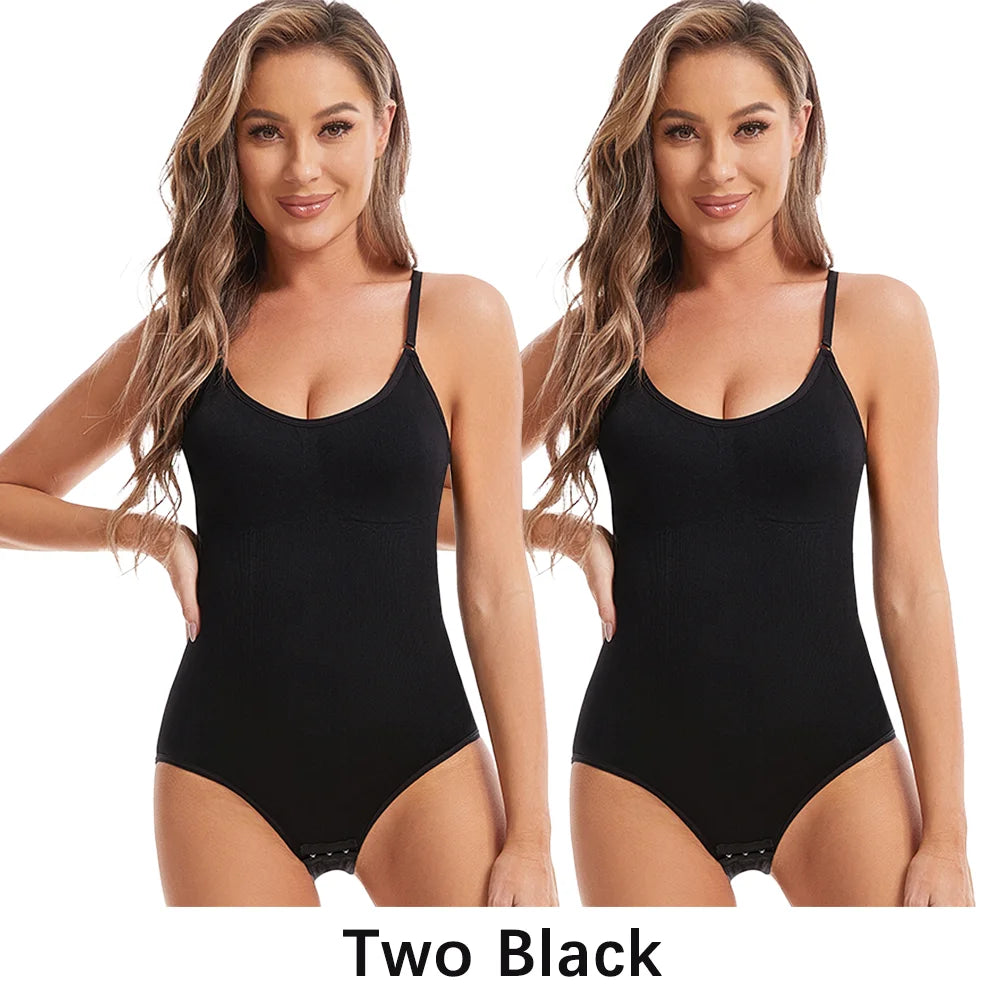 Gaine Gainante Femme Bodysuit Sculptant Sans Couture Rehausse Fesses Entrejambe Ouvert Haute Élasticité Contrôle Moyen S-4XL – CLEVI Paris