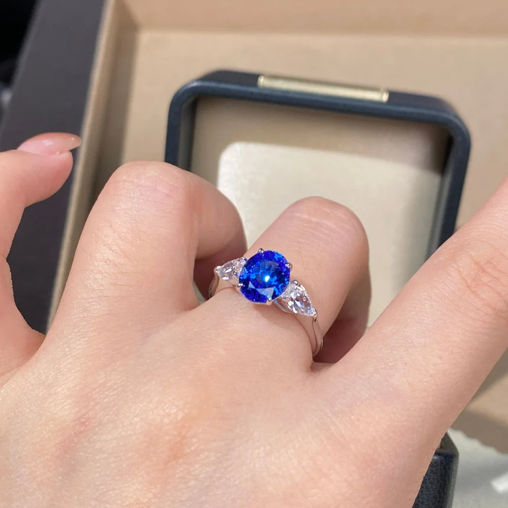 Bague Femme Saphir Or Blanc 18K – CLEVI Paris