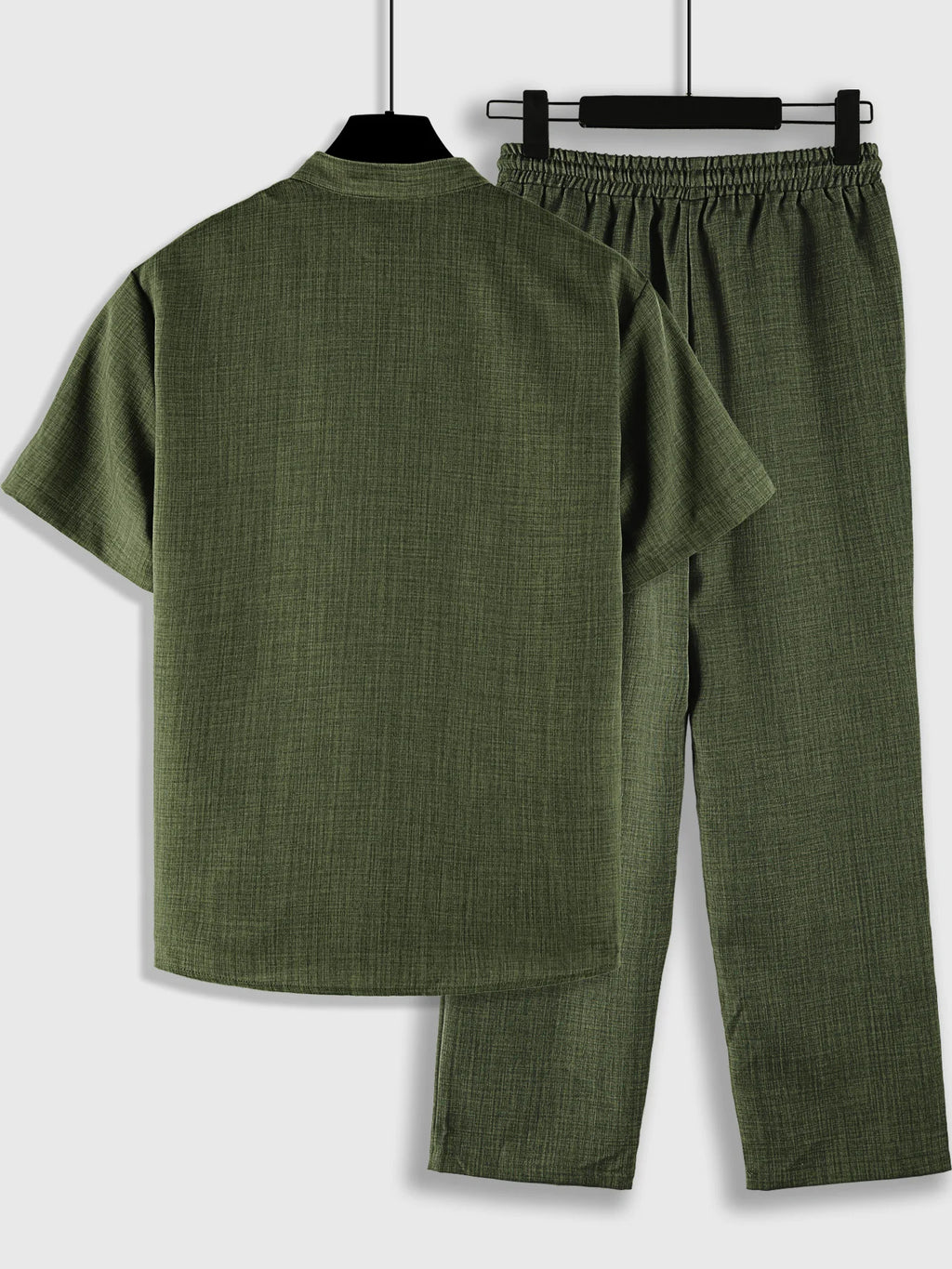 Ensemble homme chemise col montant et pantalon – CLEVI Paris