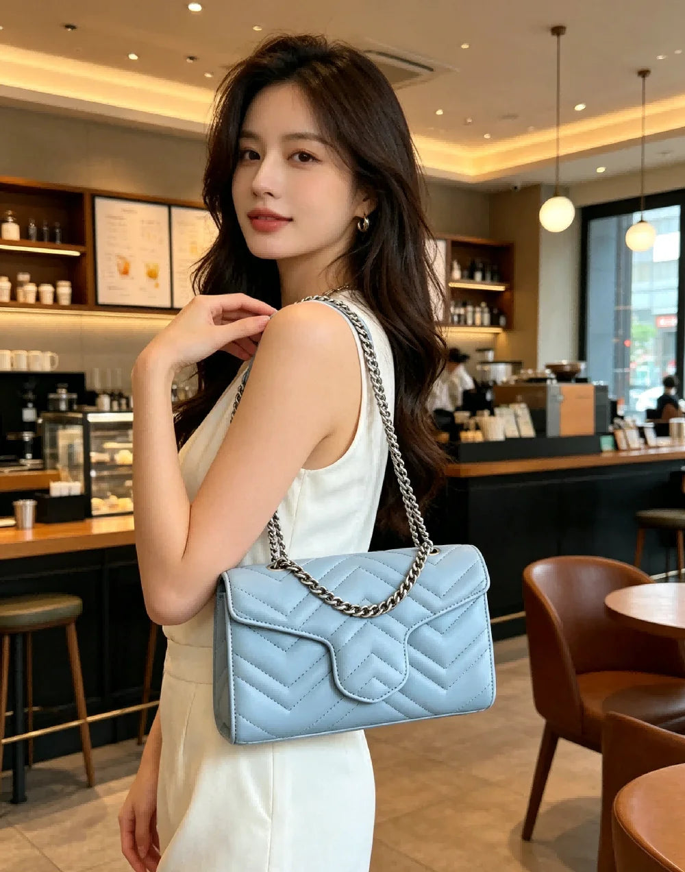 Sac Bandoulière Femme Cuir Véritable Toutes Saisons – CLEVI Paris