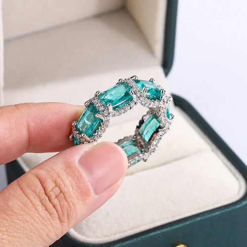 Bague Aigue-Marine Topaze Argent 925 – CLEVI Paris