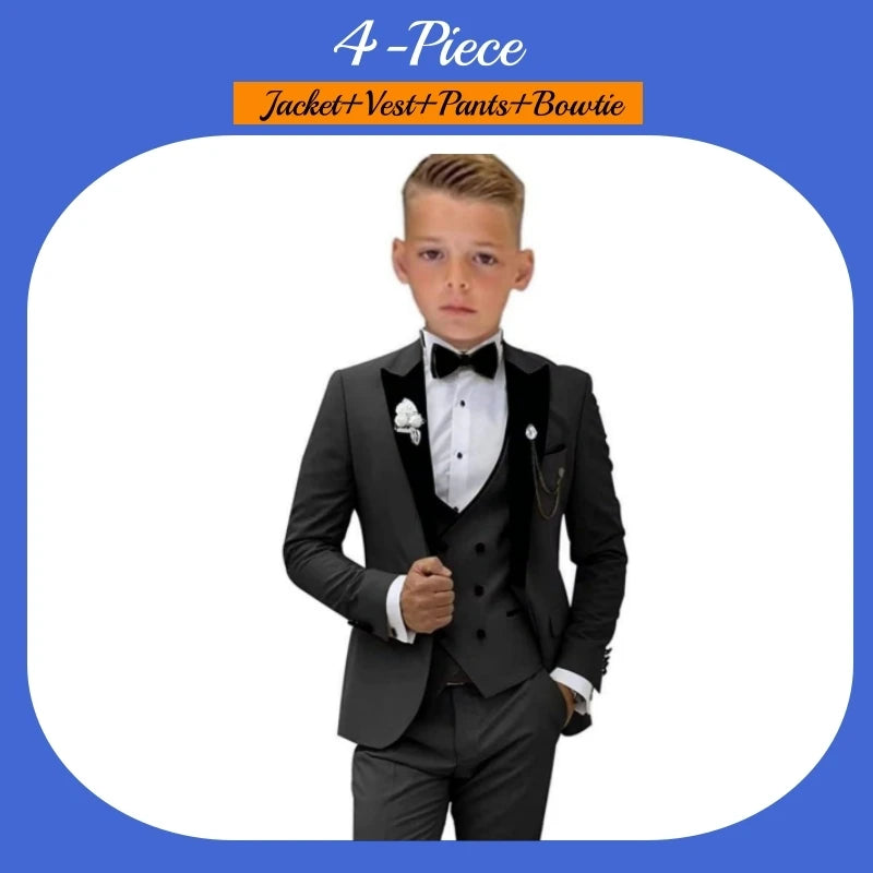 Costume garçon 3 pièces de cérémonie – CLEVI Paris