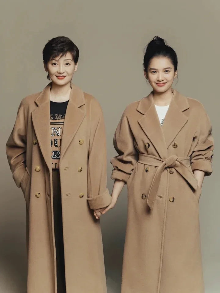 Manteau long femme laine et cachemire – CLEVI Paris