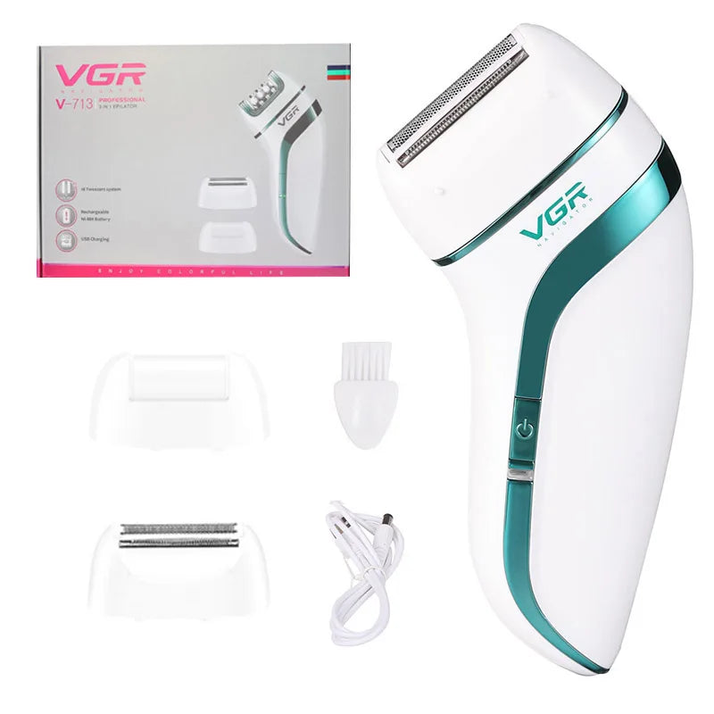 Épilateur électrique 3-en-1 VGR pour femme – CLEVI Paris