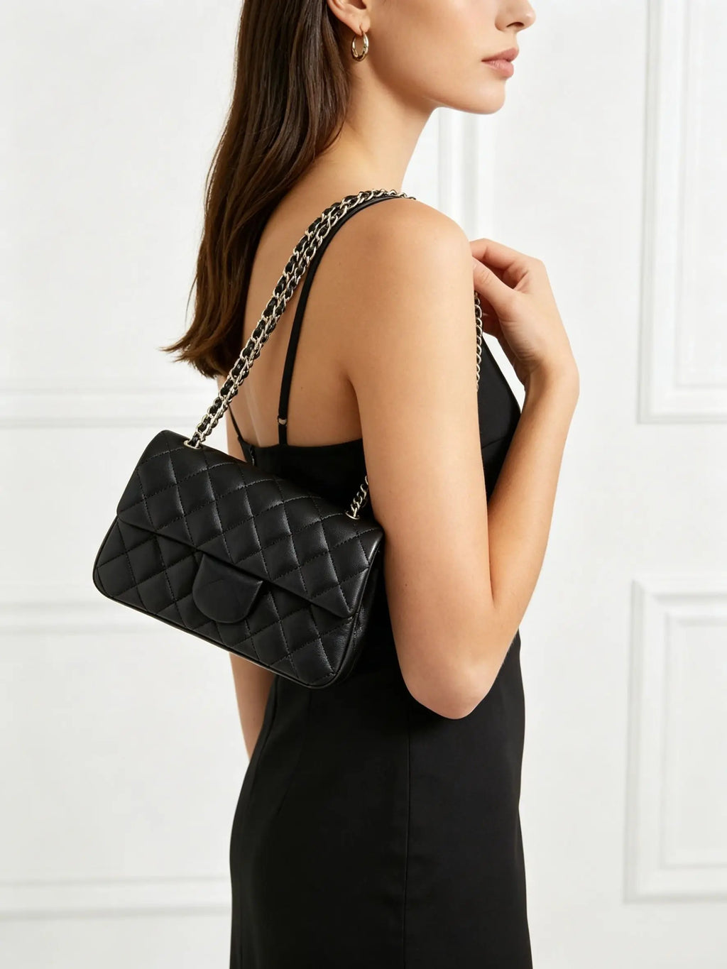 Petit sac bandoulière femme à chaîne dorée – CLEVI Paris