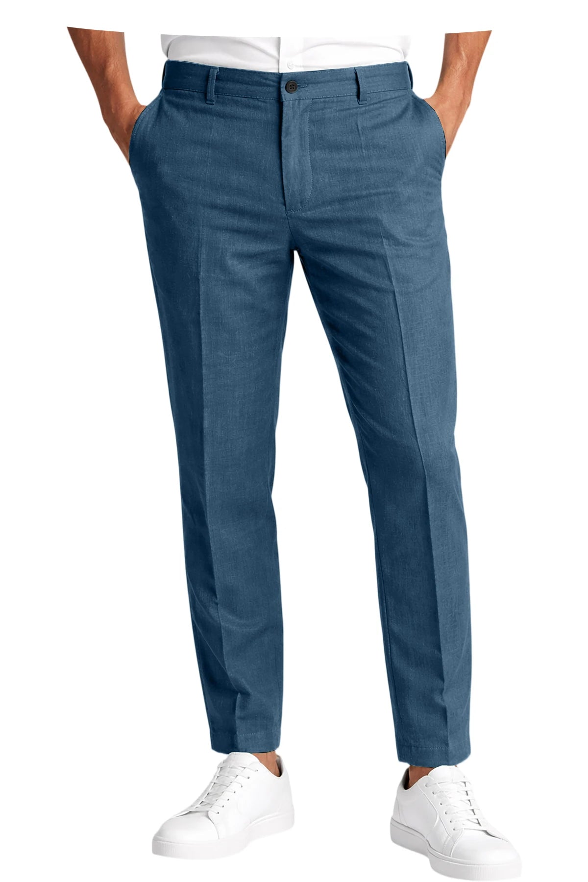 Pantalon homme en lin coupe slim – CLEVI Paris