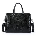 Sacoche Homme PC 14" Cuir PU Motif Crocodile 38x29cm Porte-Documents – CLEVI Paris