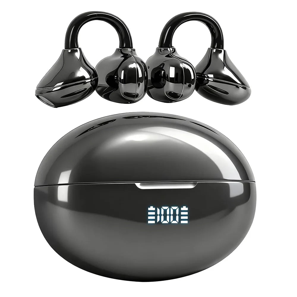 Écouteurs Open-Ear UYUXIO Bluetooth 5.4 Clip 72h Sport – CLEVI Paris
