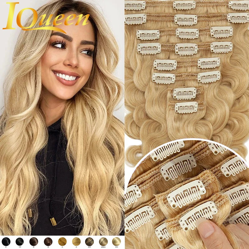 Extensions Clip-in Body Wave Virgin Hair 100% Brésilien – CLEVI Paris