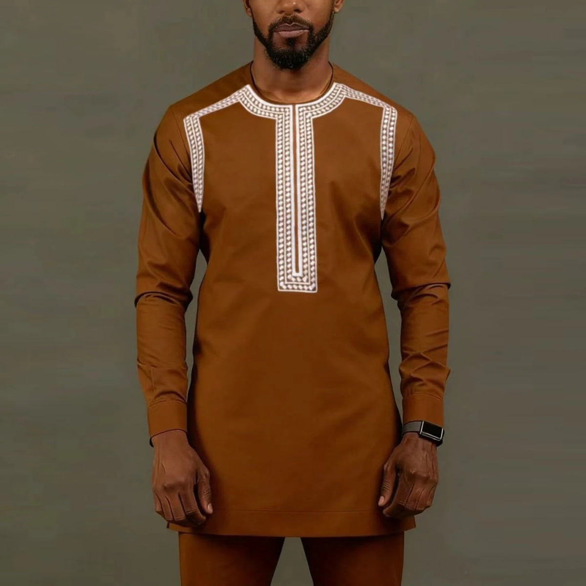 Ensemble 2 Pièces Homme Style Africain Broderie Tuxedo – CLEVI Paris
