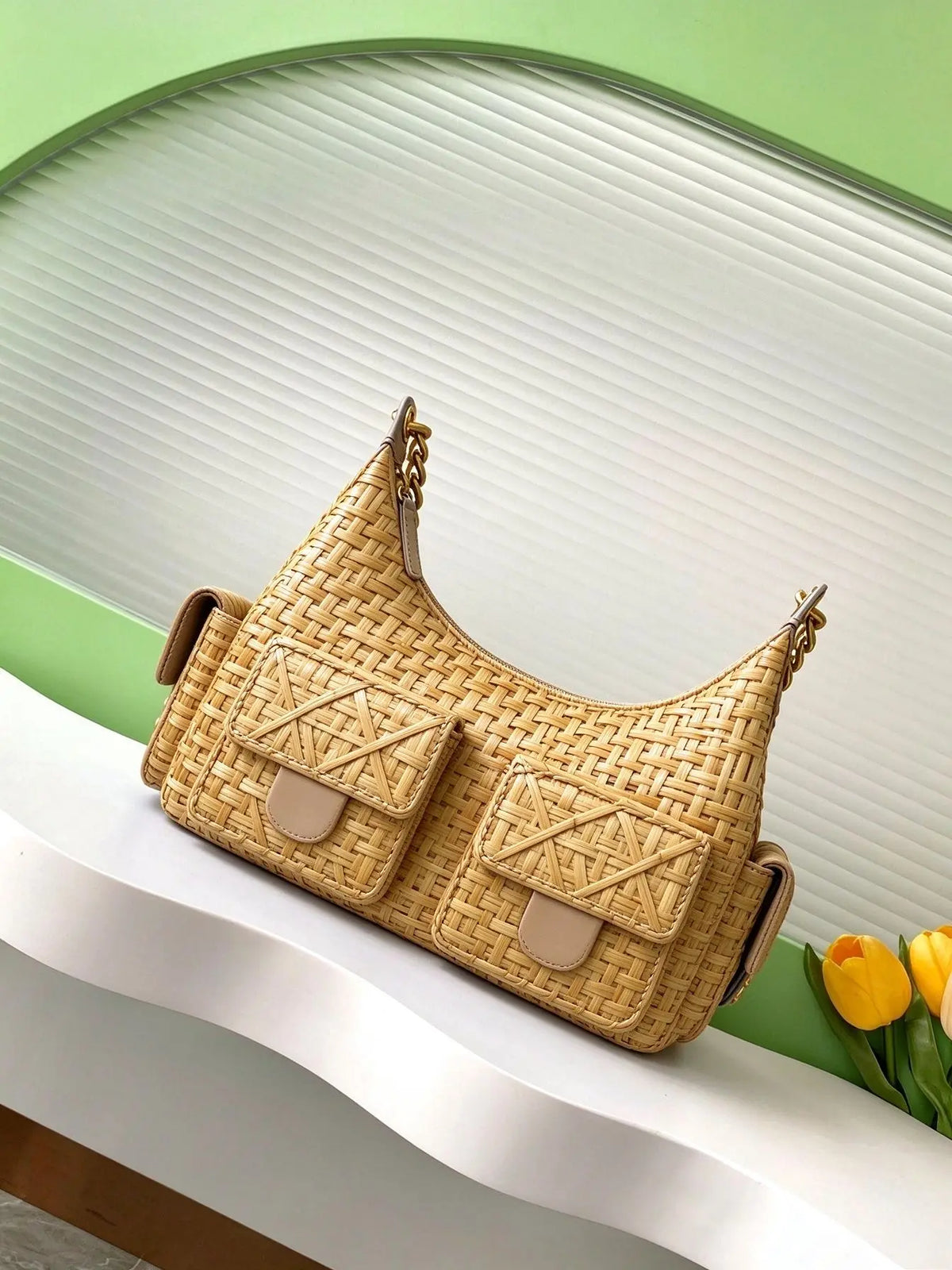 Sac bandoulière femme bohème à poches – CLEVI Paris