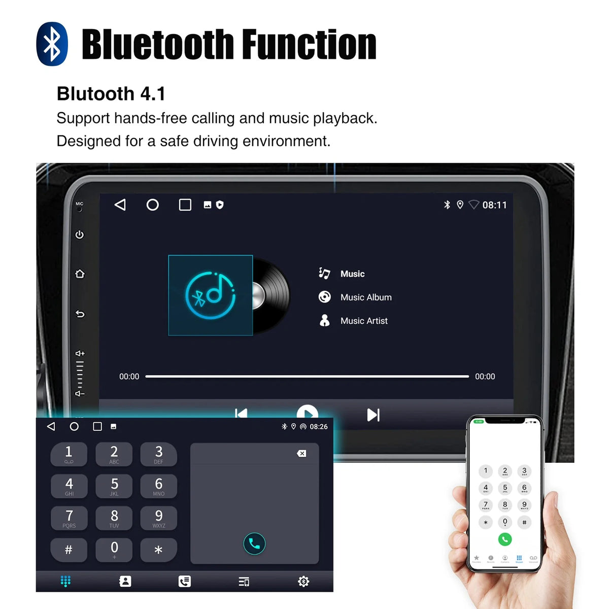 Autoradio MOPECT 10,1″ rotatif CarPlay – CLEVI Paris