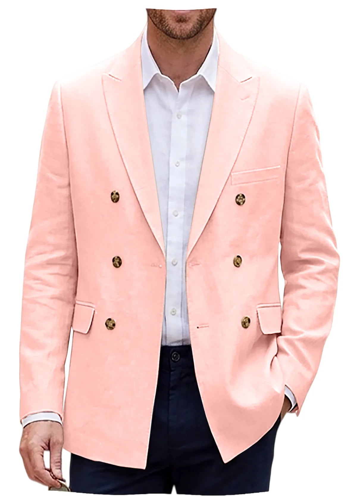 Blazer lin homme coupe slim – CLEVI Paris