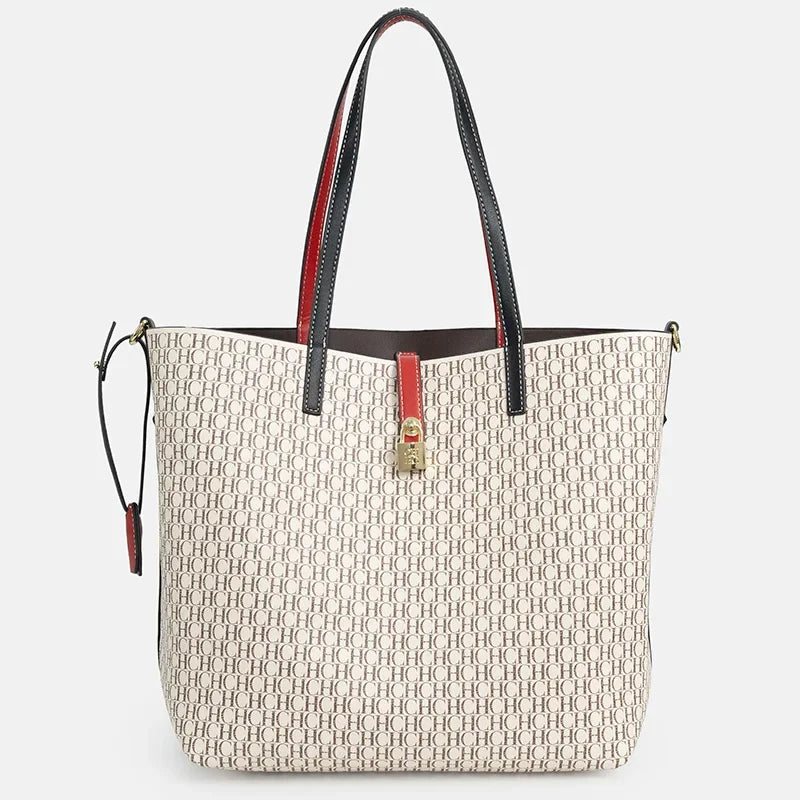 Sac Seau Simili Cuir Grande Capacité Femme Fermoir 45x29cm – CLEVI Paris