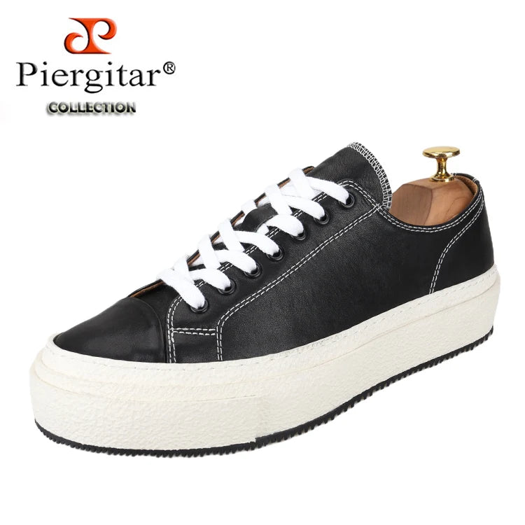 Sneakers Cuir de Veau Goodyear Semelle Rehaussante Homme – CLEVI Paris