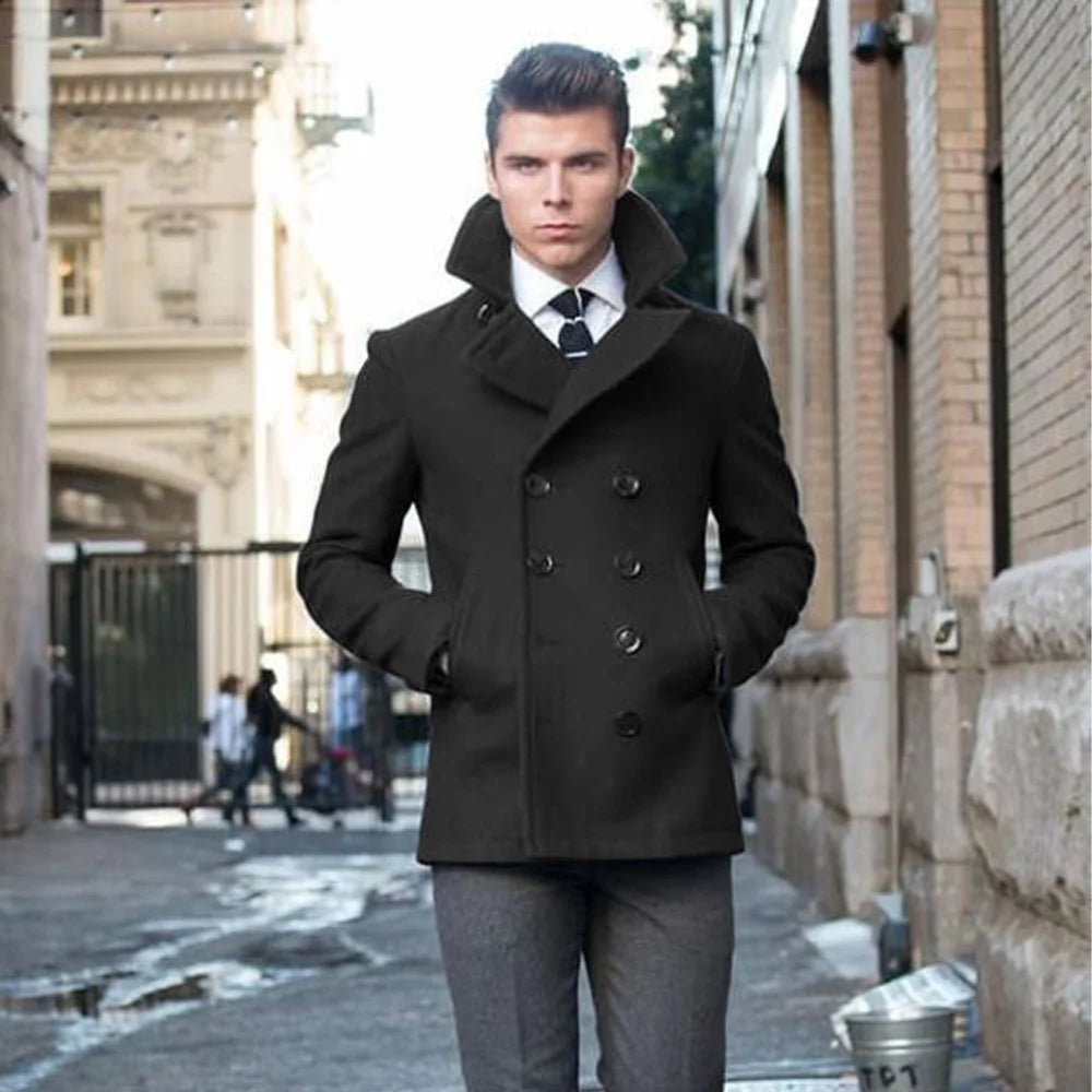 Caban homme double boutonnage – CLEVI Paris