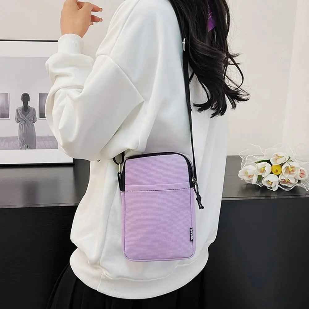 Mini Sac Toile Unisexe Croisé Téléphone 20x13cm Résistant Eau – CLEVI Paris