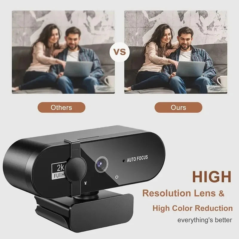 Webcam 4K Autofocus avec Micro USB – CLEVI Paris