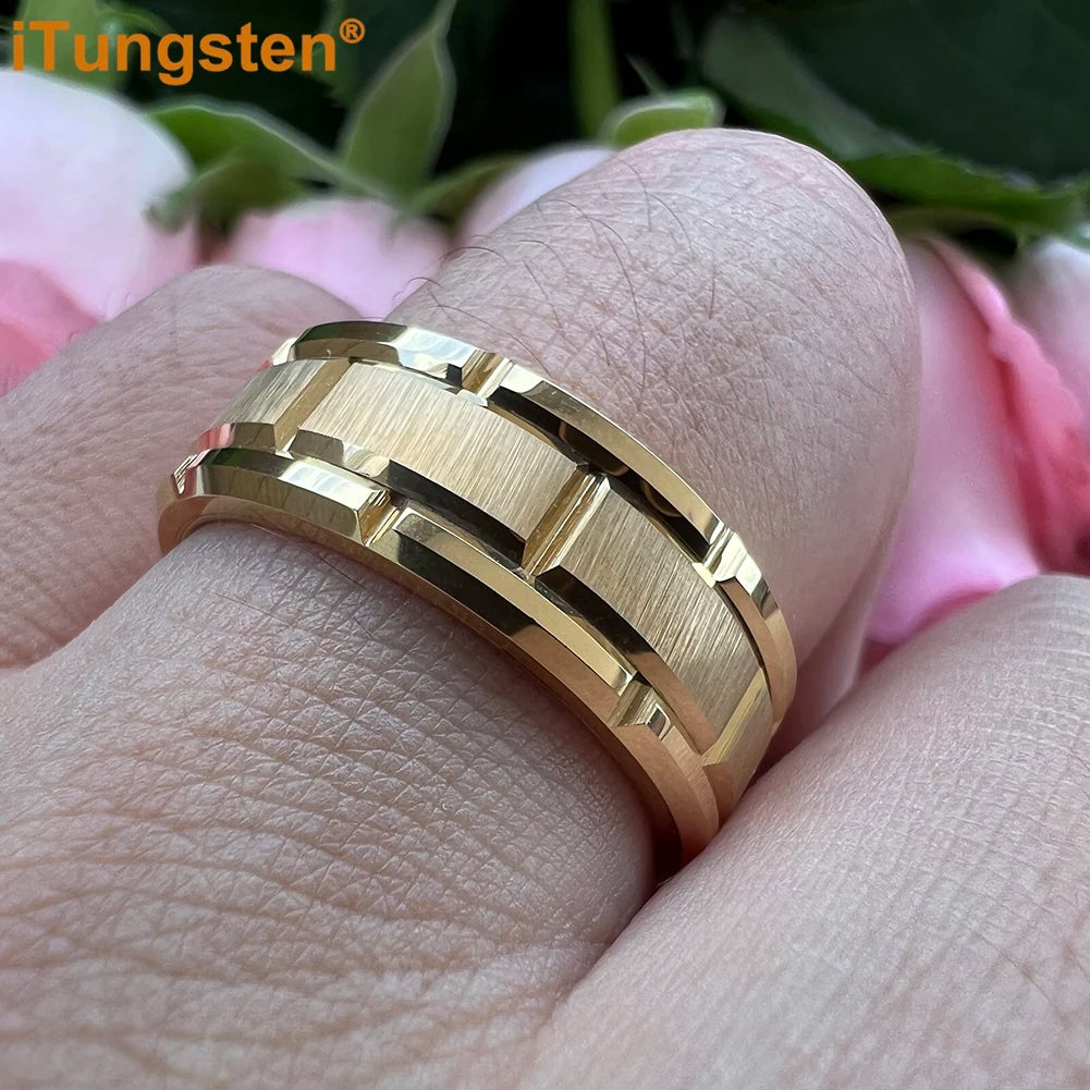 Bague Unisexe en Tungstène Noir, Or ou Argent – CLEVI Paris