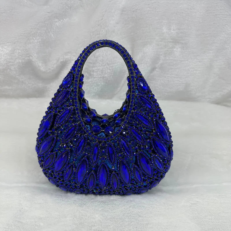 Pochette Soirée Femme Minaudière Strass Cristal 9 Coloris Mariage Gala – CLEVI Paris