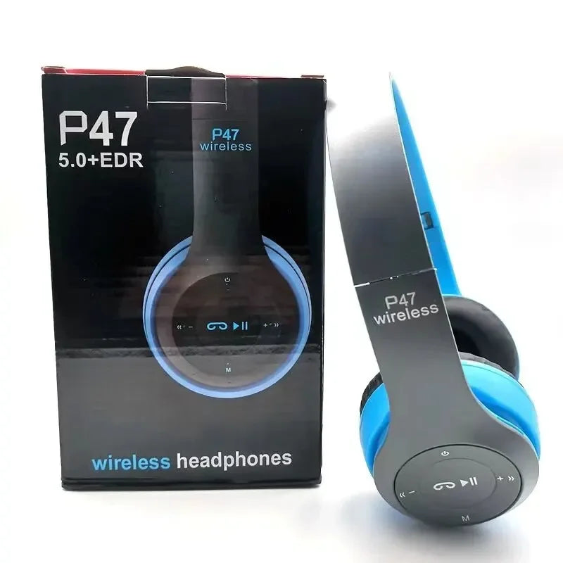 Casque Bluetooth P47 HiFi Bass Pliable Micro Enfant Gaming – CLEVI Paris