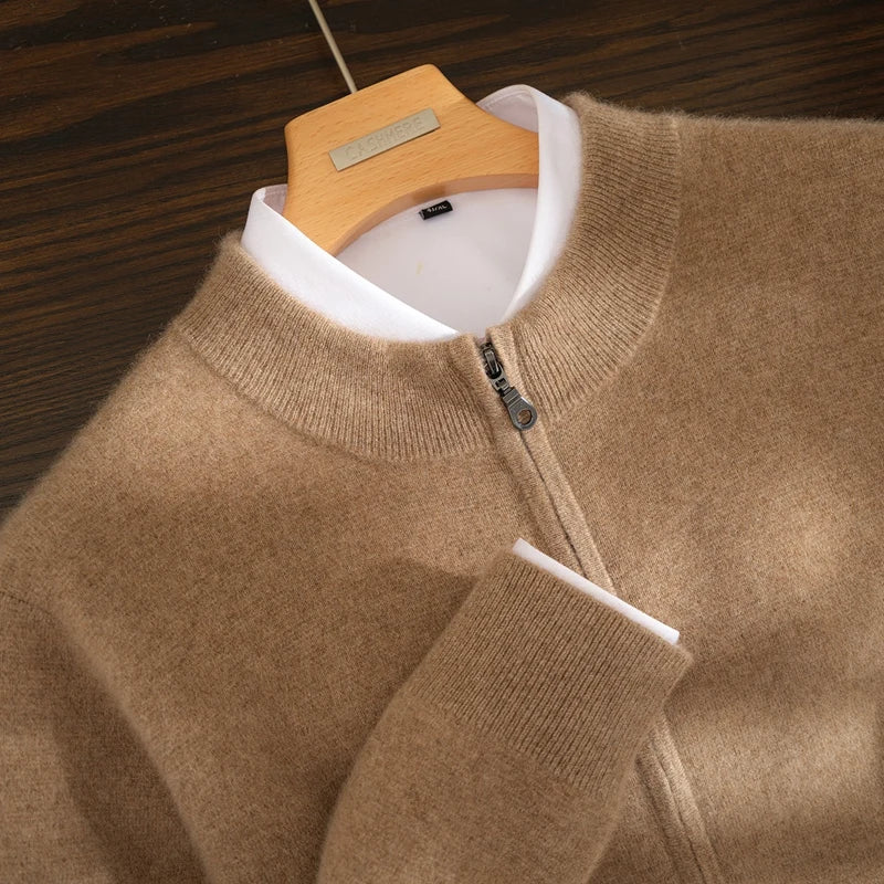 Ensemble homme en cachemire zippé – CLEVI Paris