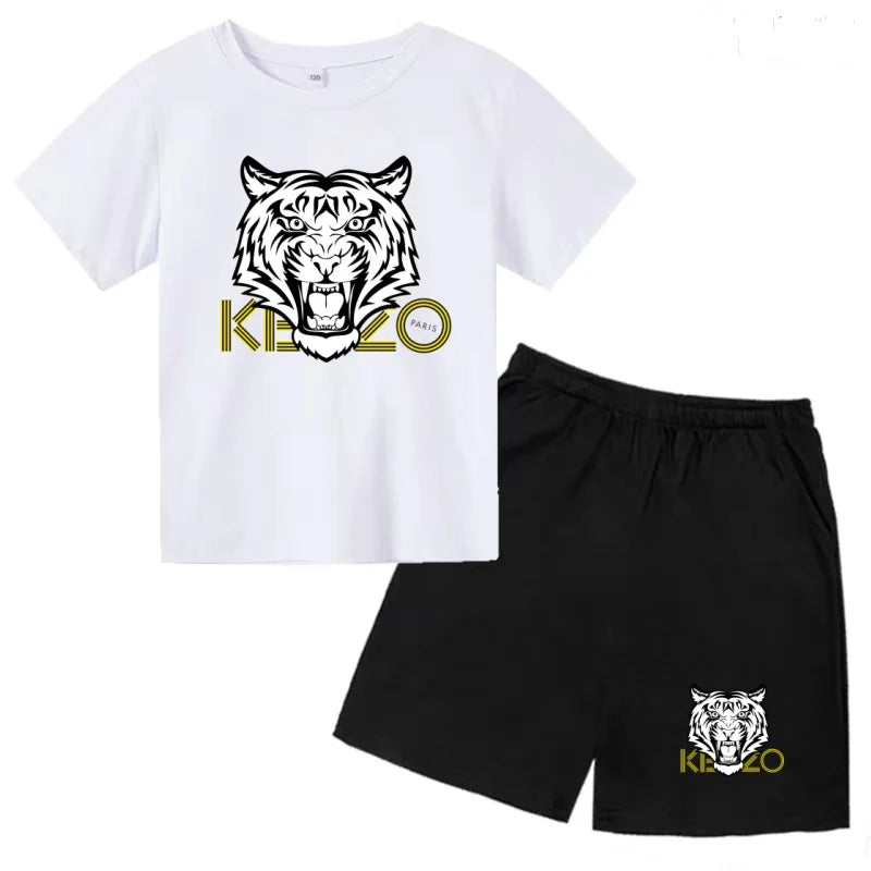 Ensemble enfant T-shirt imprimé et short – CLEVI Paris