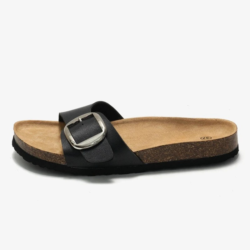Sandales femme plates sans plateforme – CLEVI Paris