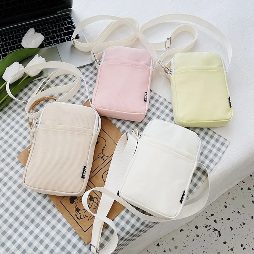 Mini Sac Toile Unisexe Croisé Téléphone 20x13cm Résistant Eau – CLEVI Paris